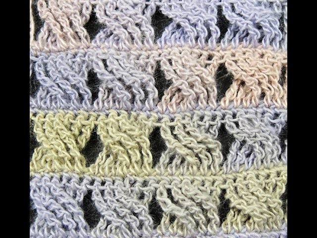 Crochet : Punto Entrecruzado # 3