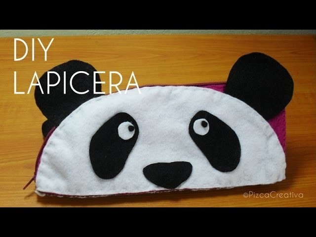 DIY-Lapicera de Oso Panda-Con Moldes