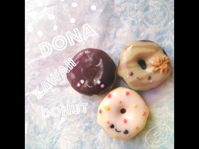 Dona - Kawaii - Donut (arcilla de polímero.polymer clay)