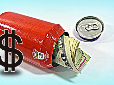 Escondite secreto. Secret hideout in a can.