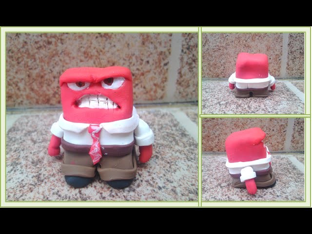 Inside out - Anger.Intensamente-Furia.Arcilla polimerica.Polymer clay