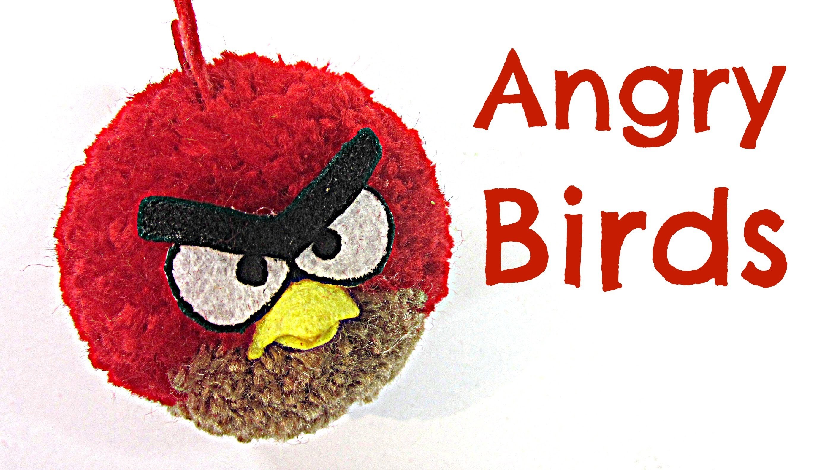 Tutorial: Angry Birds. (Como hacer pompones fácilmente)