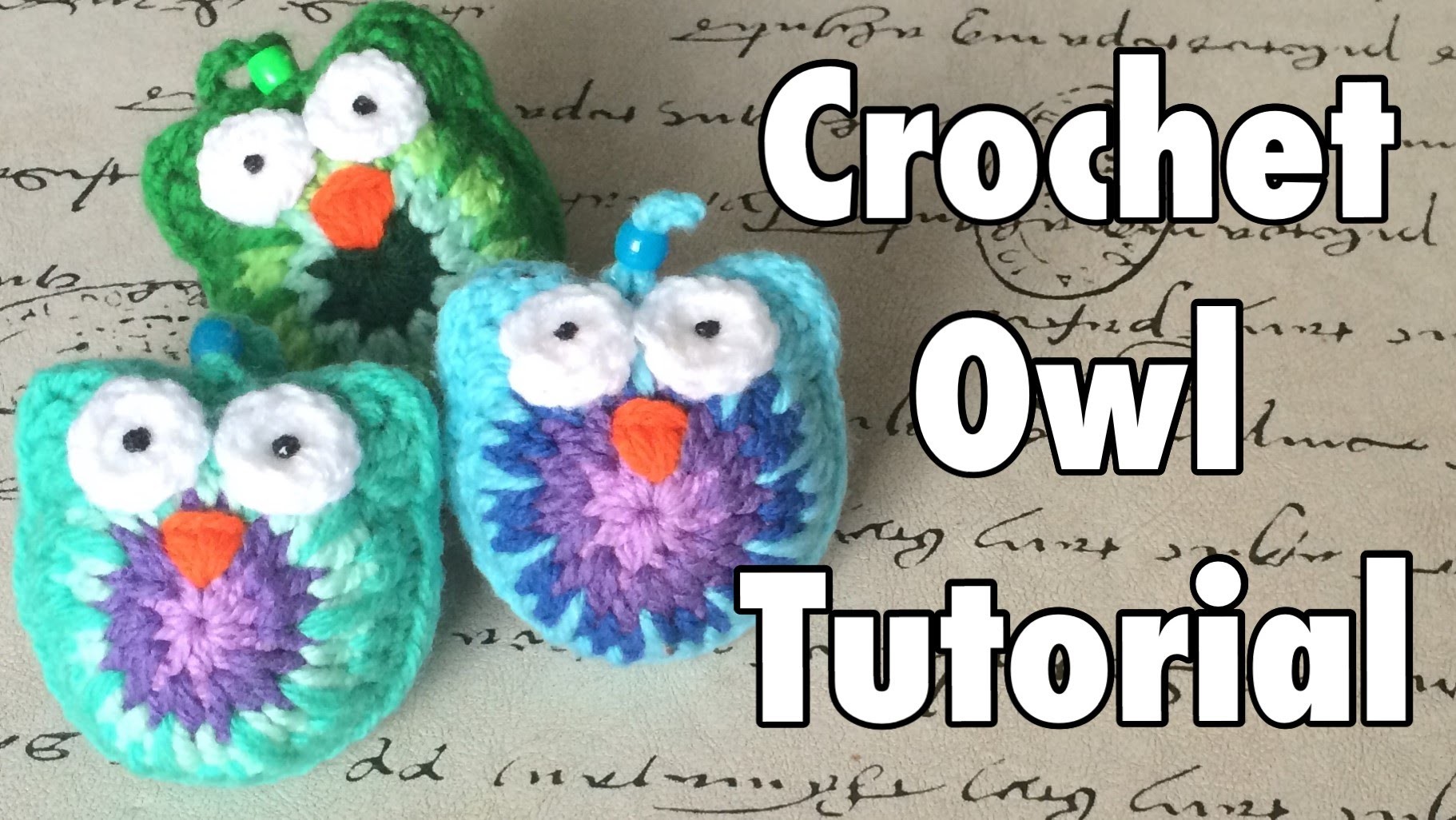 Tutorial: Buho a Crochet - Crochet Owl (English Subtitles)