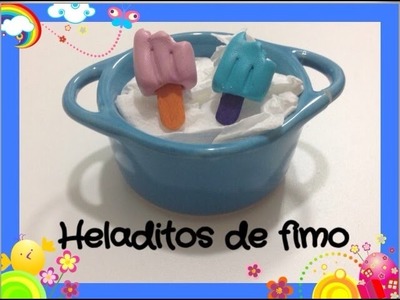 Tutorial DIY Helados de fimo. polymer clay ice cream