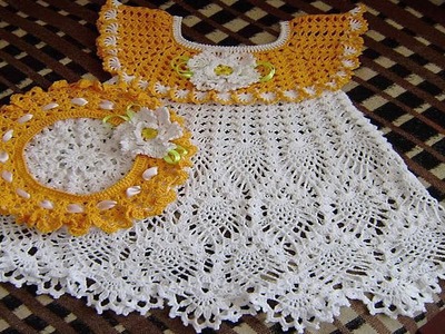 Vestidos de BEBE Tejidos en Crochet o Ganchillo Parte 3 ( imagenex )