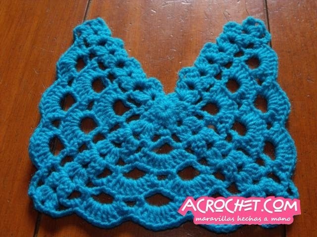 Blog Acrochet Abanicos pequenhos 3 lados tecnica de crochet