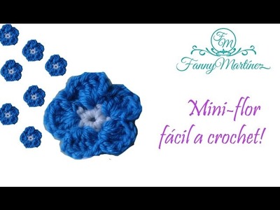 DIY- Como hacer una flor fácil a crochet dos colores!!!