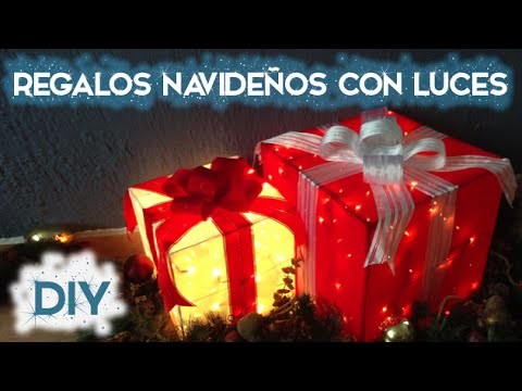 DIY Regalos navideños con luces