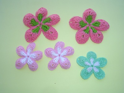 Flor a crochet paso a paso Facil Tutorial DIY