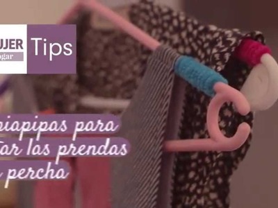 Tips hogar | Limpiapipas para sujetar las prendas en la percha | @iMujerHogar