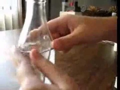 Como cortar una botella de refresco con hilo y agua