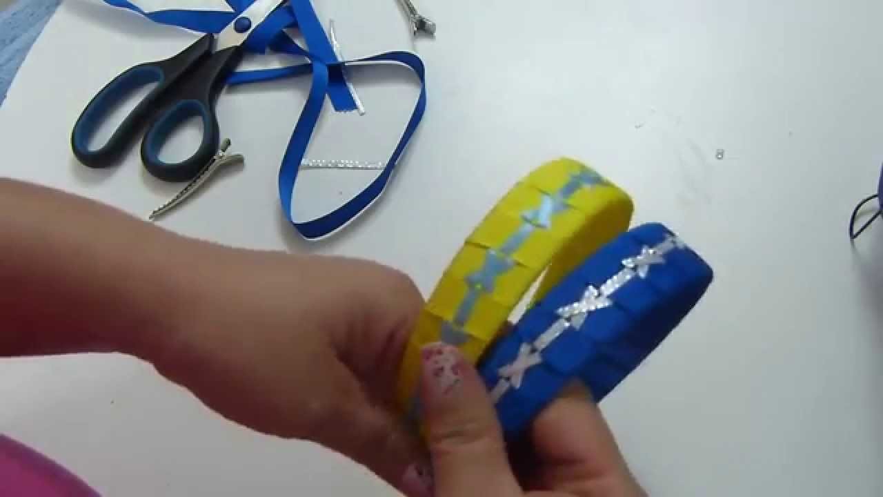 DIY. Como trenzar o tejer  Diadema con cinta  paso a paso -  tutorial vinchas trenzadas