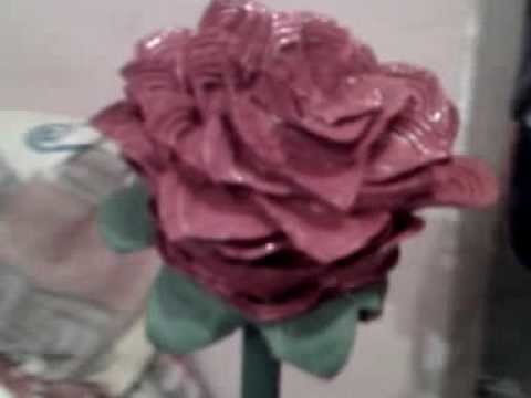 Rosa con corcholatas reciclables stars roses tehuacan