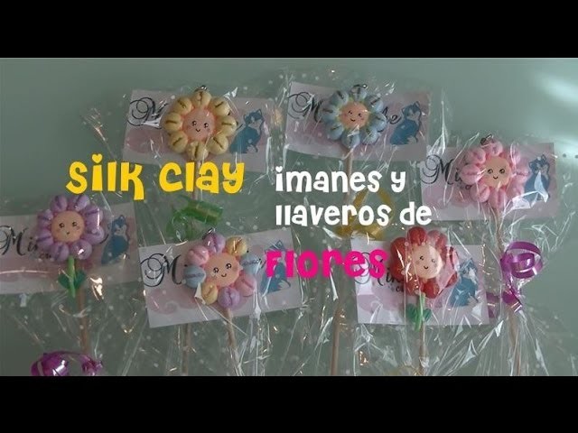 Silk clay. Flores kawaii