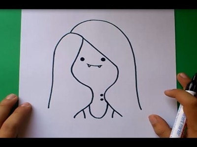Como dibujar a Marceline paso a paso - Hora de aventuras | How to draw Marceline - Adventure time