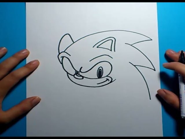 Como dibujar a Sonic paso a paso - Sonic | How to draw Sonic - Sonic