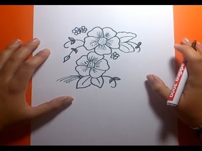 Como dibujar flores paso a paso 2  | How to draw flowers 2