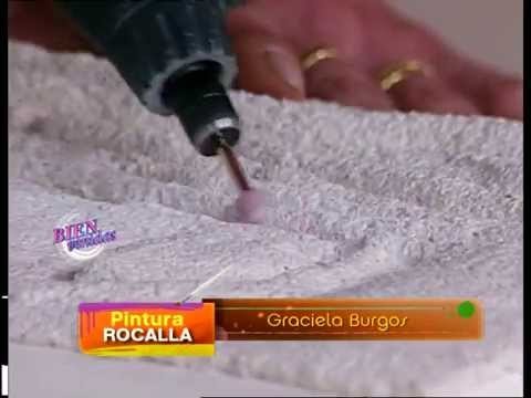 Graciela Burgos - Bienvenidas TV - Realiza un Tallado de Pintura Rocalla en un Rostro