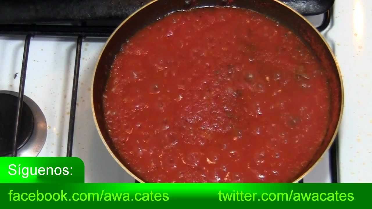 Como Hacer Salsa de Tomate para cualquier Pizza Casera. Recetas Faciles y rapidas de hacer