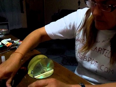 Servilletero con Cds rayados