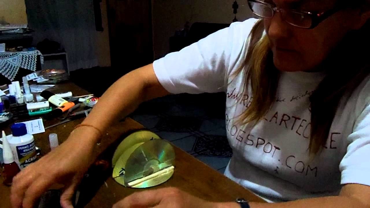 Servilletero con Cds rayados