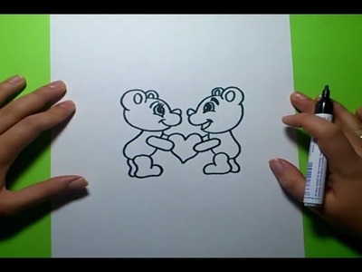 Como dibujar osos de peluche paso a paso | How to draw teddy bears