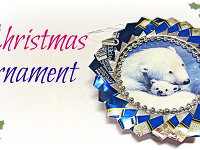 DIY: Recycling Christmas ornament. Adorno reciclado.