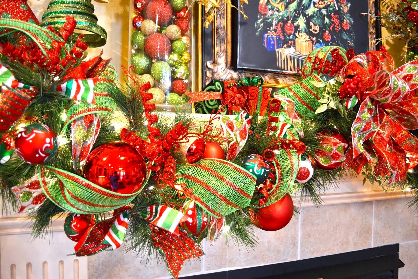 How to decorate a Garland for Christmas| Como Decorar una Guirnalda para navidad