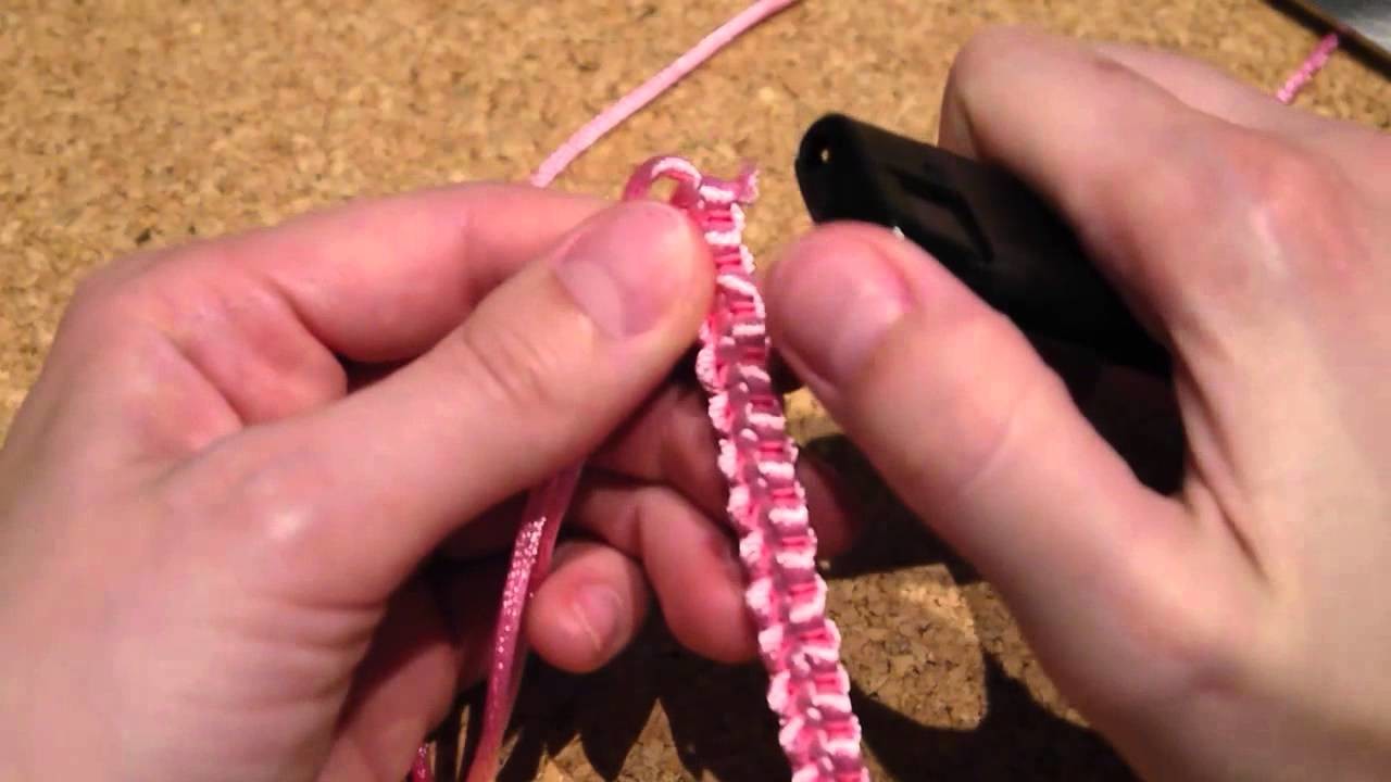 Macramé - Nudo plano cola de ratón - Macrame bracelet (nivel principiante)
