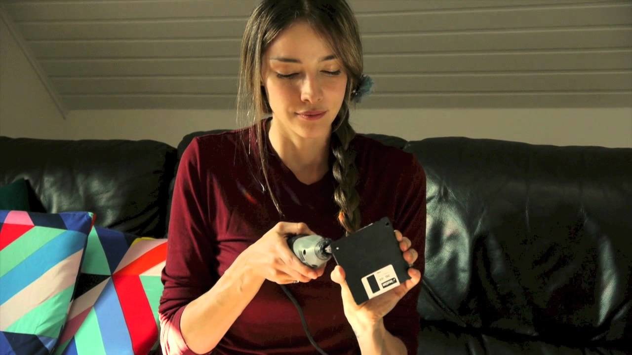 Porta Lapices con Diskettes