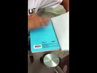 Técnica para forrar libretas con papel contac