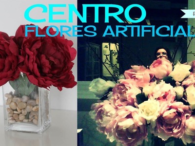 Centro flores artificiales