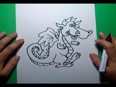 Como dibujar un dragon paso a paso 5 | How to draw one dragon 5