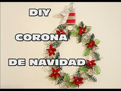 DIY HACER CORONA DE NAVIDAD CON LUCES SIN CABLES, DIY CHRISTMAS WREATH WIRELESS