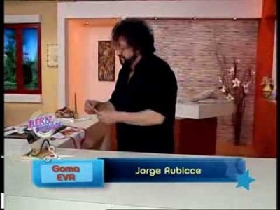 Jorge Rubicce - Bienvenidas TV - Modela una Estrella Federal en Goma EVA.