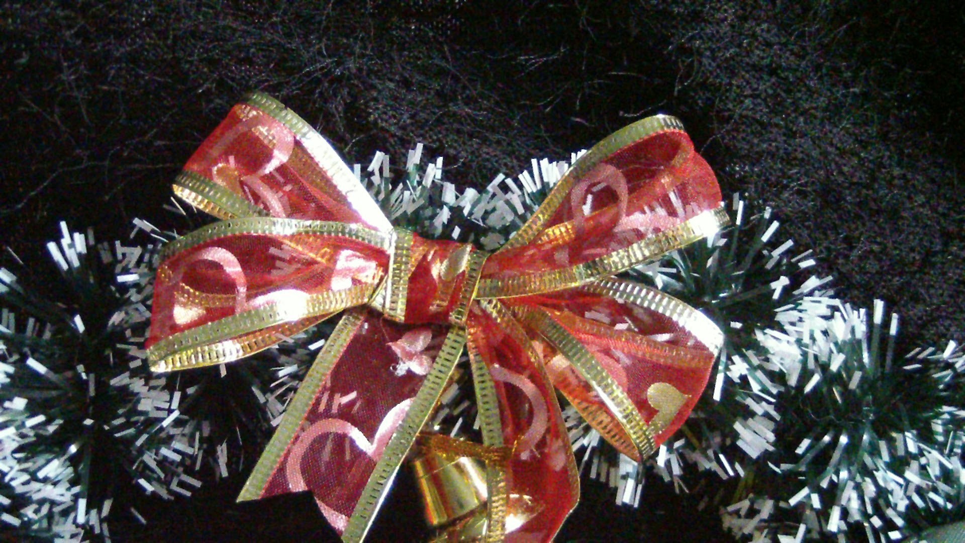 Christmas ribbon bow subtitle.moño navideño de cinta subs. proyecto 64