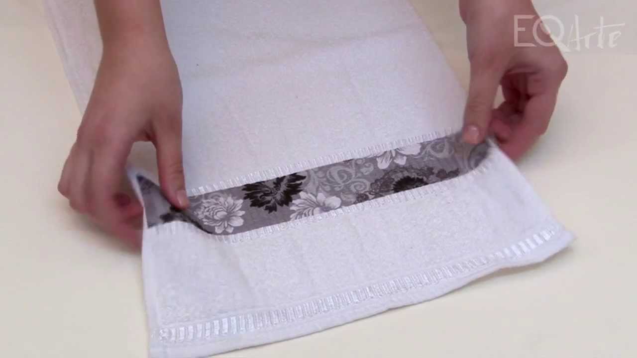 Como aplicar decoupage con servilletas sobre tela? Eq Arte