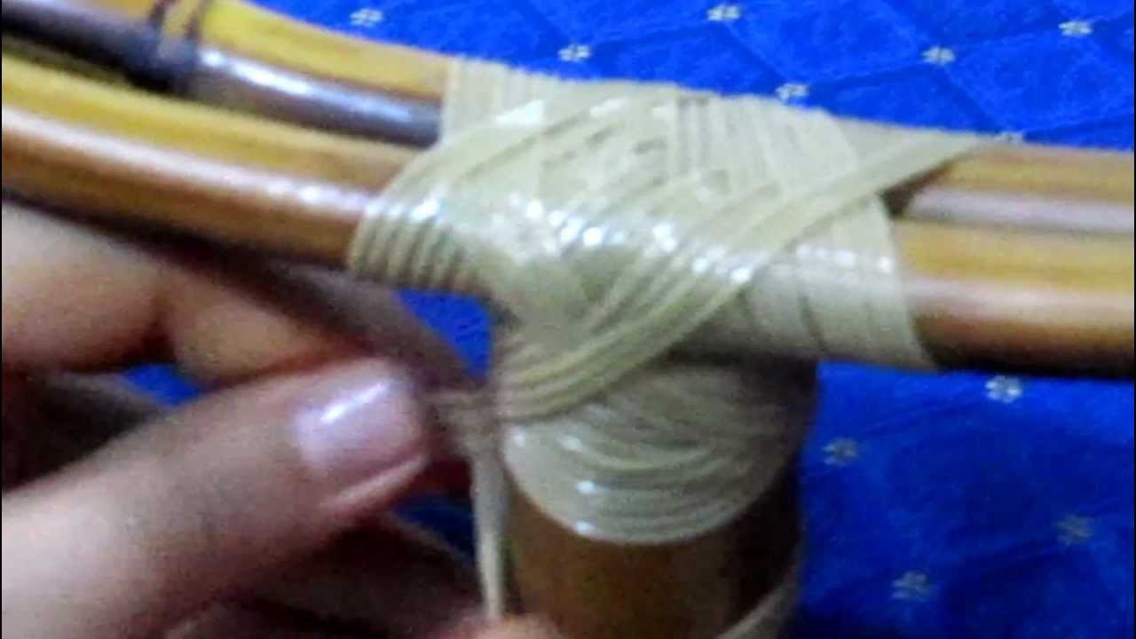 Como realizar un nudo. amarre en varas de Bambú. Guadua.