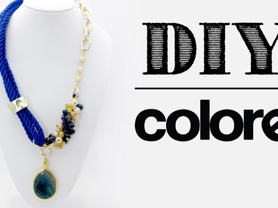 DIY: Collar Hilo de Seda y Cadena | Colore Accesorios