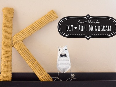 DIY Rope Monogram - Monograma de Soga (Weddings - Bodas)
