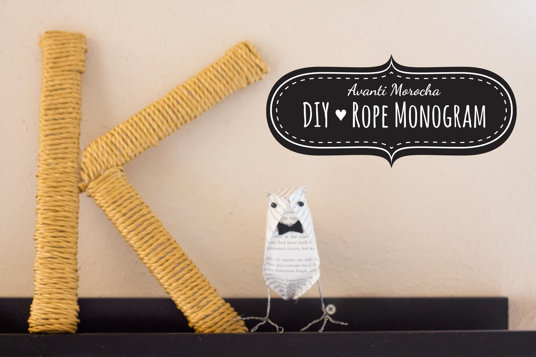 DIY Rope Monogram - Monograma de Soga (Weddings - Bodas)
