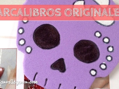 Marcalibros de Calavera- Halloween