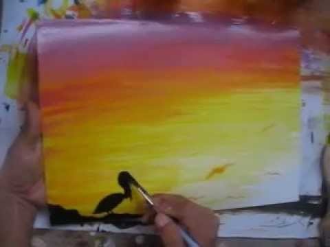 Painting lesson high school - tutorial de pintura para secundaria