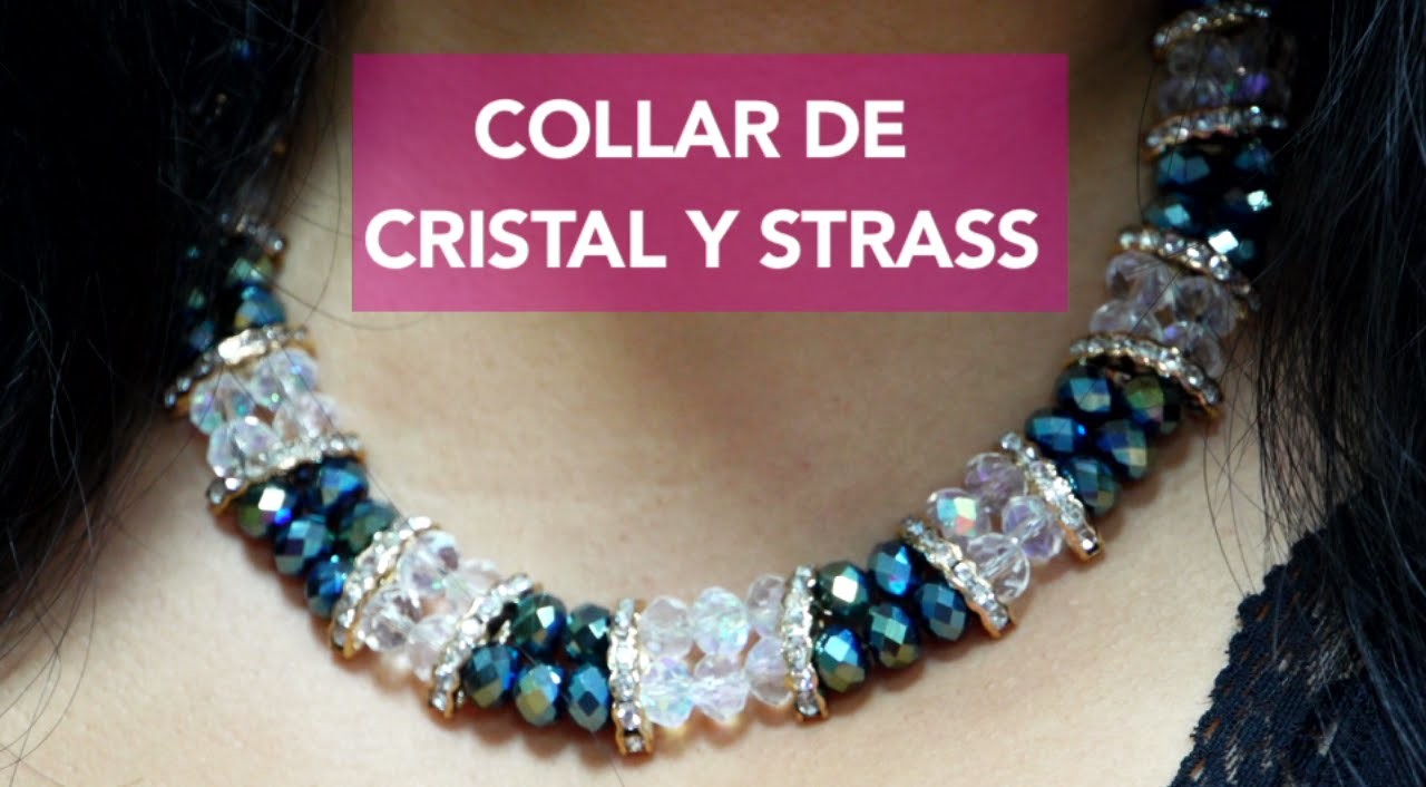 Como hacer un Collar con Cristales y Strass : Pekas Creaciones
