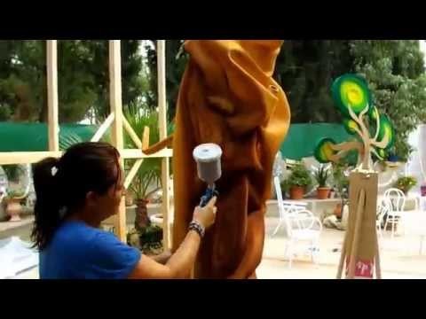 Como pintar un arbol de gomaespuma