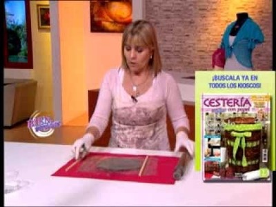 Silvina Buquete - Bienvenidas TV - Realiza un portavelas con base de cemento