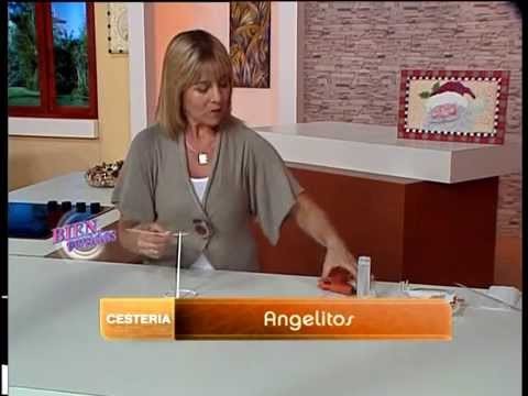 Silvina Buquete - Bienvenidas TV - Crea Angelitos en Cestería.
