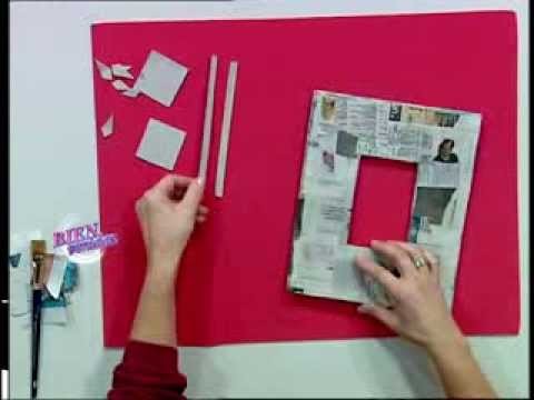 Silvina Buquete - Bienvenidas TV - Realiza un marco con relieve en cartapesta.