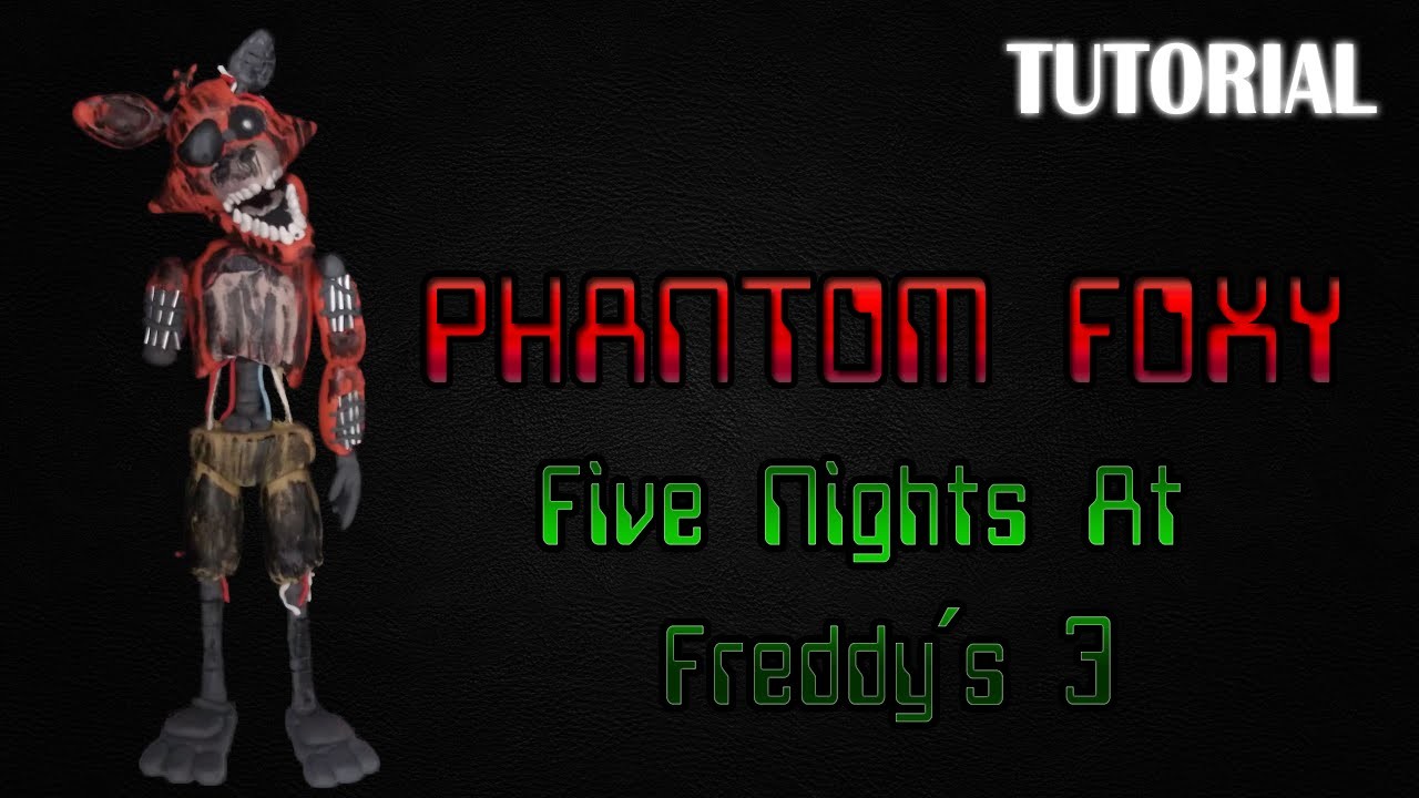 Tutorial Phantom Foxy en Plastilina | FNaF 3 | Phantom Foxy Clay Tutorial