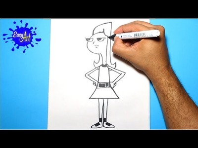 Como dibujar a candace phineas y ferb - how to draw candace phineas y ferb